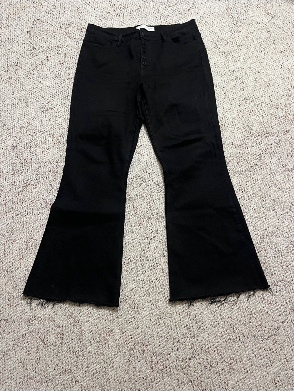 Size 32 black denim flare jeans